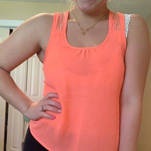 Coral tank top
